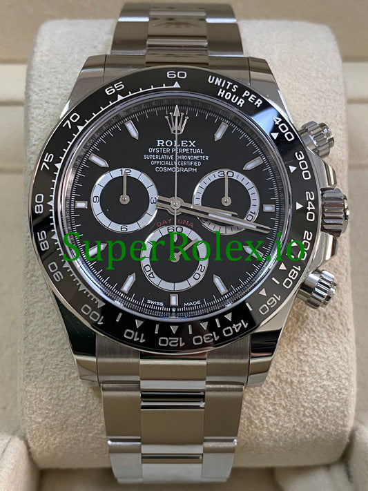 Rolex Cosmograph Daytona 40 Steel Black Index Dial Ref.126500LN