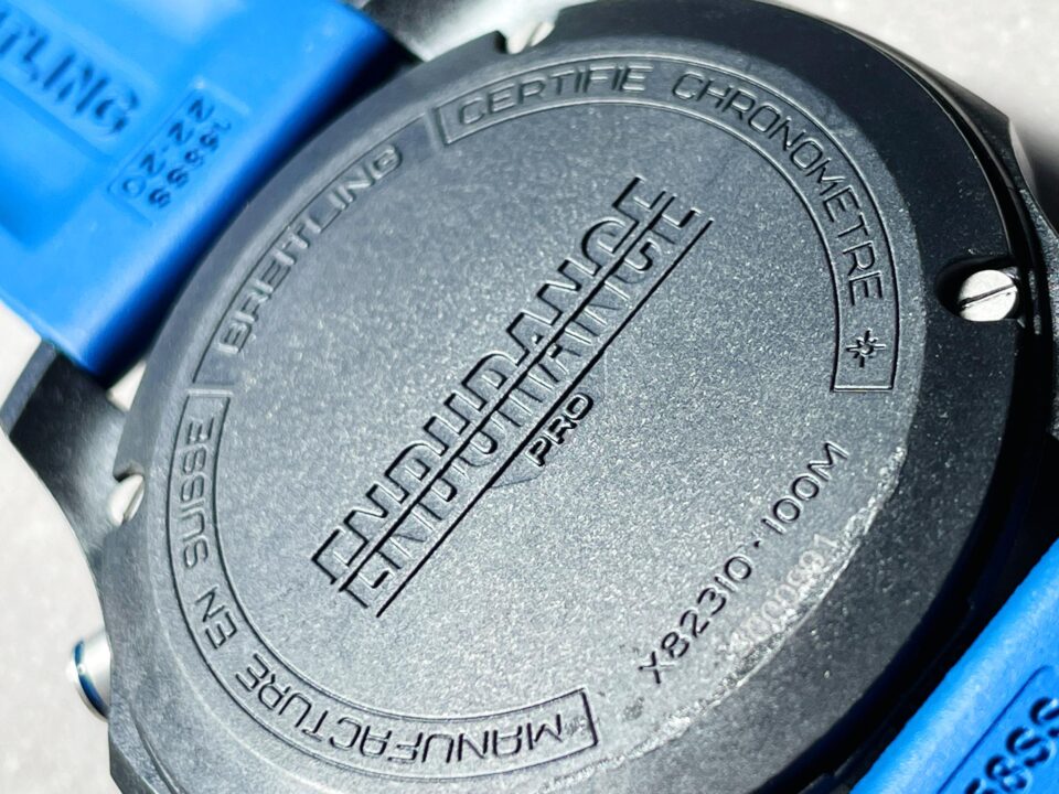 OGF Factory 1:1 Breitling Endurance pro 44mm Black dial Blue Rubber Strap quartz movement