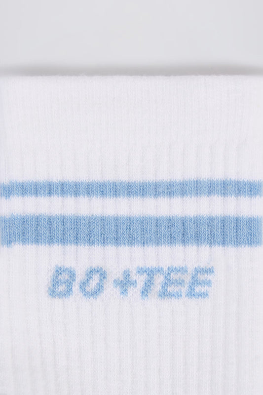 Ribbed Crew Sock Bundle in White