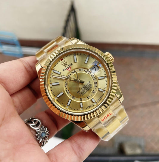 Noob FACTORY 1:1 Rolex Sky-Dweller 326934 SS Best Edition Gold Dial A23J ?330.00