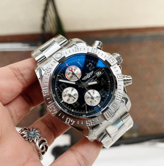 GF Factory 1:1 Breitling Avenger II Chronograph 43mm SS Best Edition Gray/White Dial A7750