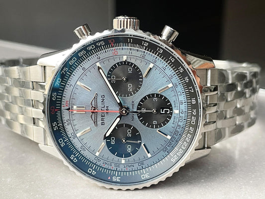 BLS Factory 1:1 Breitling Navitimer 01 Best Edition SS Blue Dial A7750