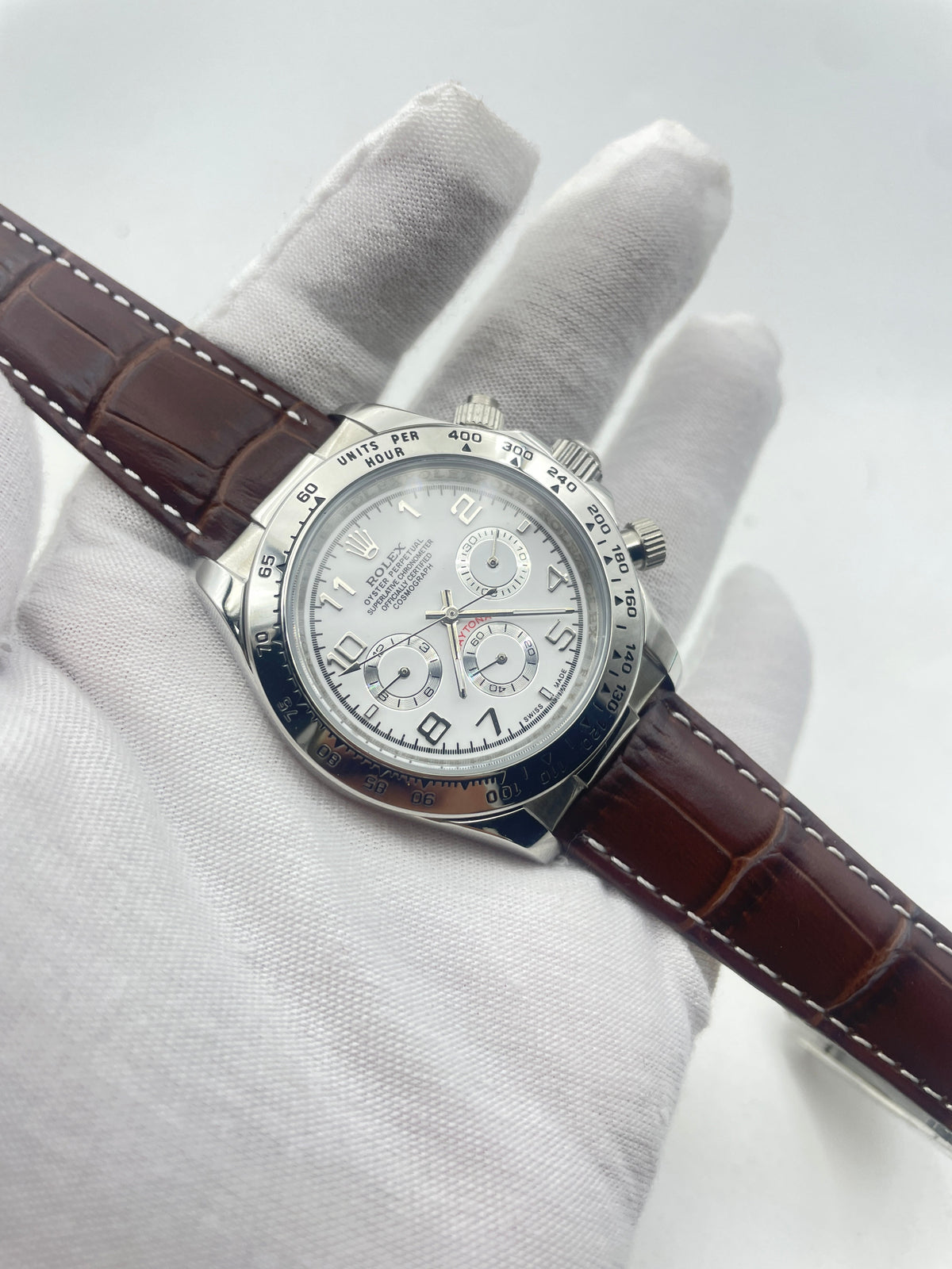 Rolex Cosmograph Daytona 40 White Gold White Dial Ref.116519