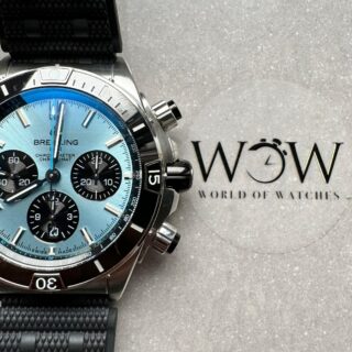 BLSF Factory 1:1 Breitling Chronomat B01 44mm SS Best Edition Ice Blue Dial A7750 to Cal.01