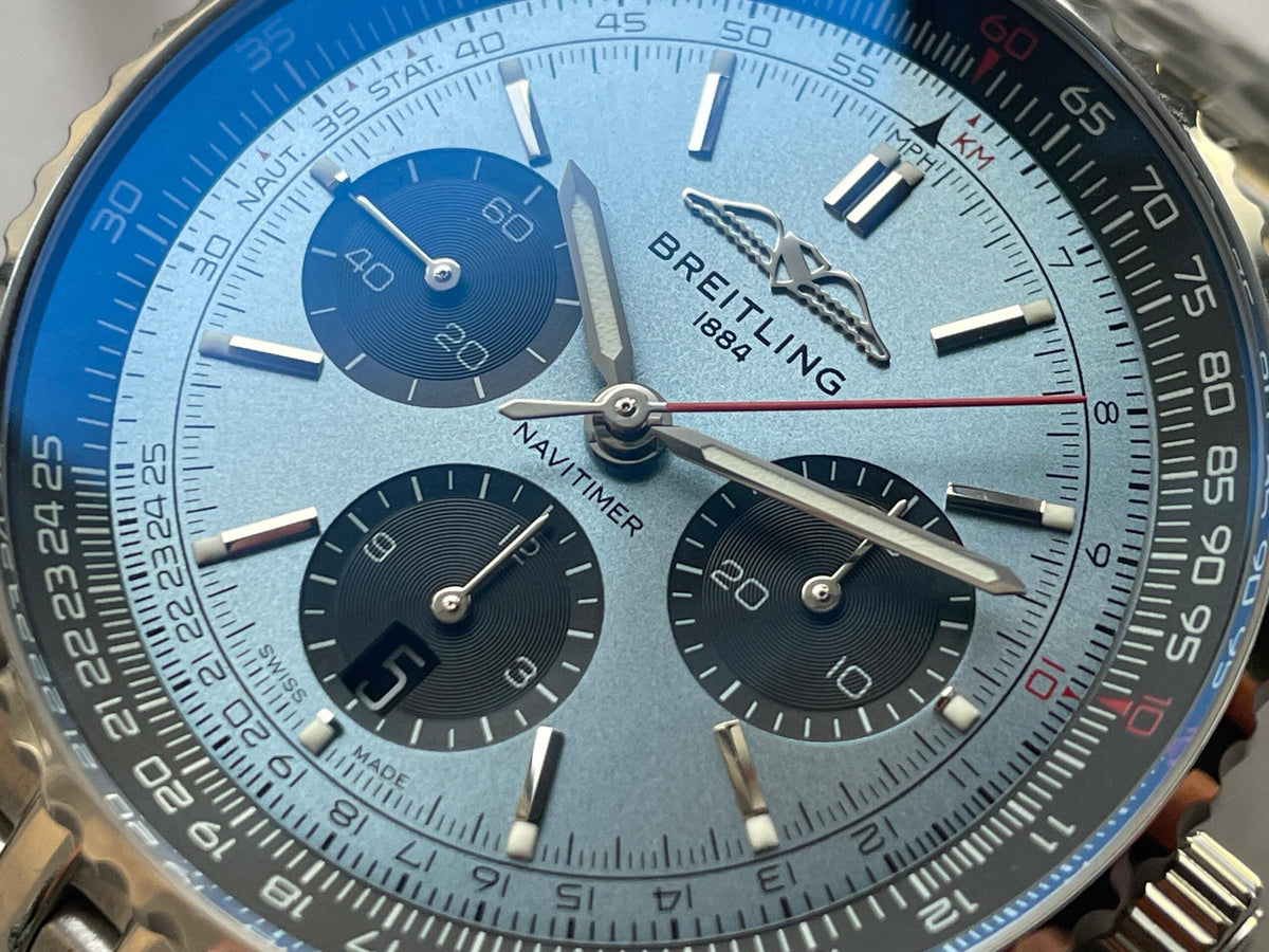 BLS Factory 1:1 Breitling Navitimer 01 Best Edition SS Blue Dial A7750