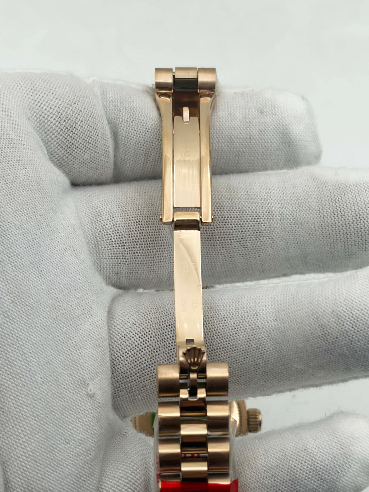 Rolex Lady-Datejust 26 Everose Gold Pearl Diamond Dial Ref.179175