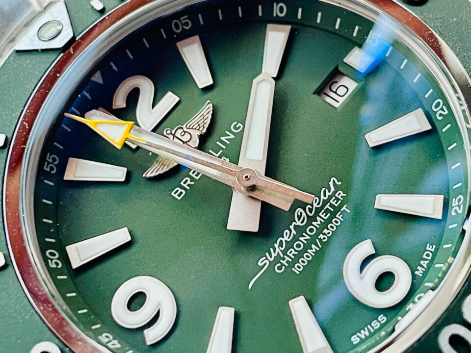 BLSF Factory 1:1 Breitling Superocean Automatic 44mm Best Edition Green Dial Green Bezel A2824