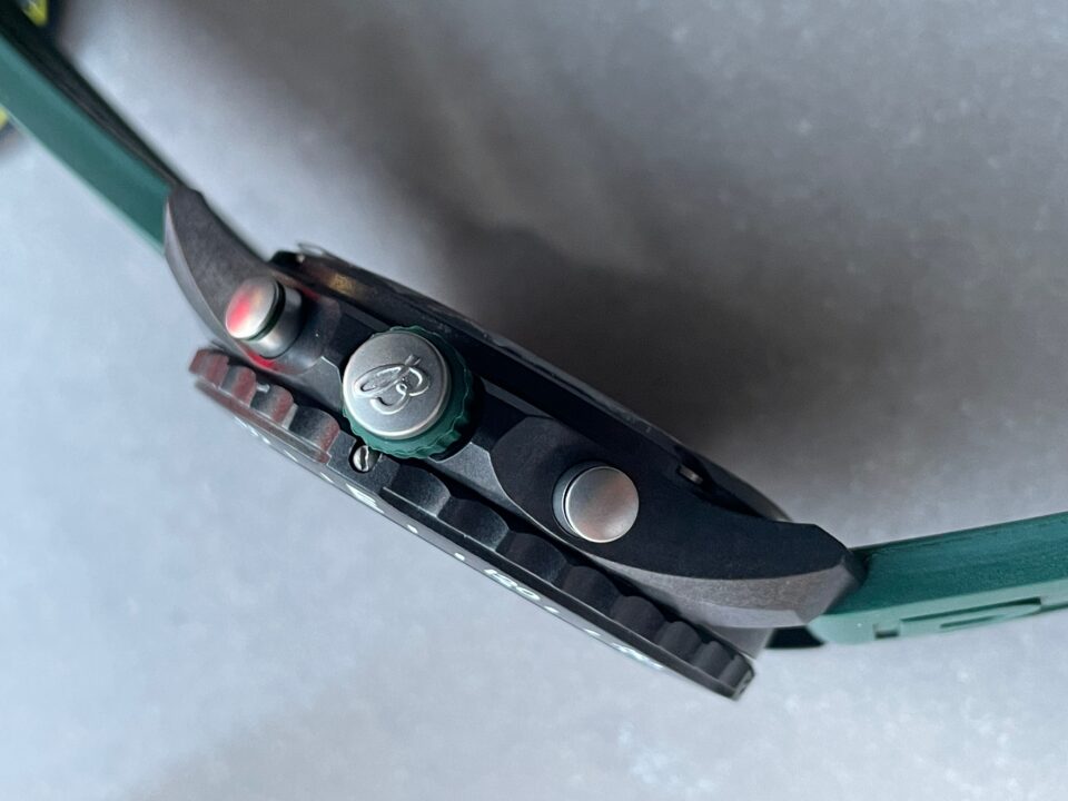OGF Factory 1:1 Breitling Endurance pro 44mm Army green dial green Rubber Strap quartz movement