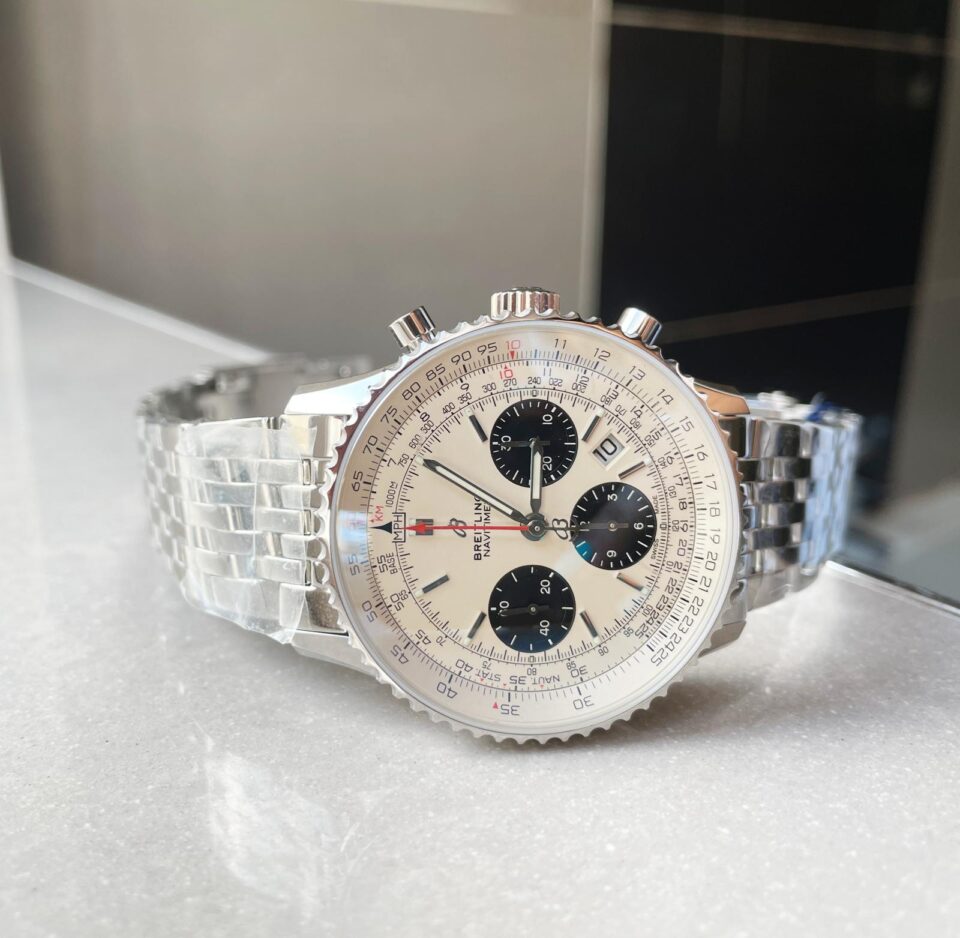 GF Factory 1:1 Breitling Navitimer 01 SS Best Edition White Dial A7750