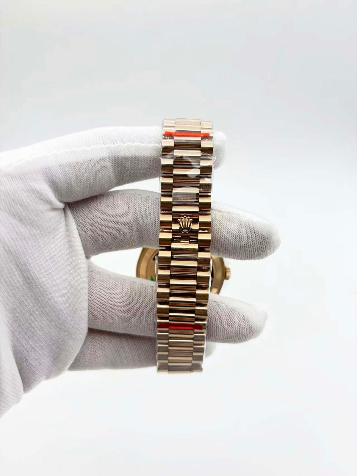 GMF Factory 1:1 Rolex Day-Date 40mm 228235 904L RG Fluted Bezel Rose Gold Dial