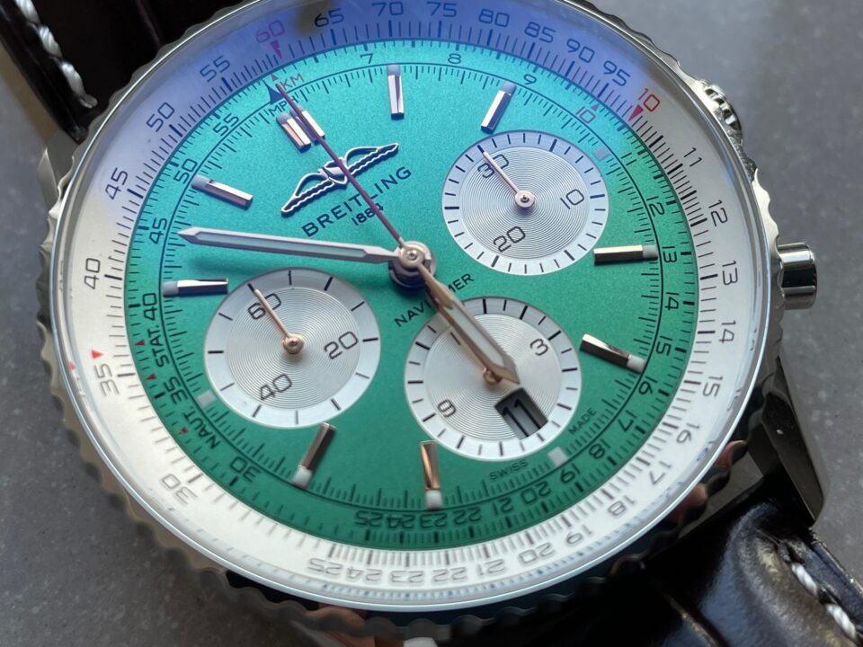 BLS Factory 1:1 Breitling Navitimer 01 Best Edition SS Edition Green Dial A7750