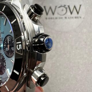 BLSF Factory 1:1 Breitling Chronomat B01 44mm SS Best Edition Ice Blue Dial A7750 to Cal.01