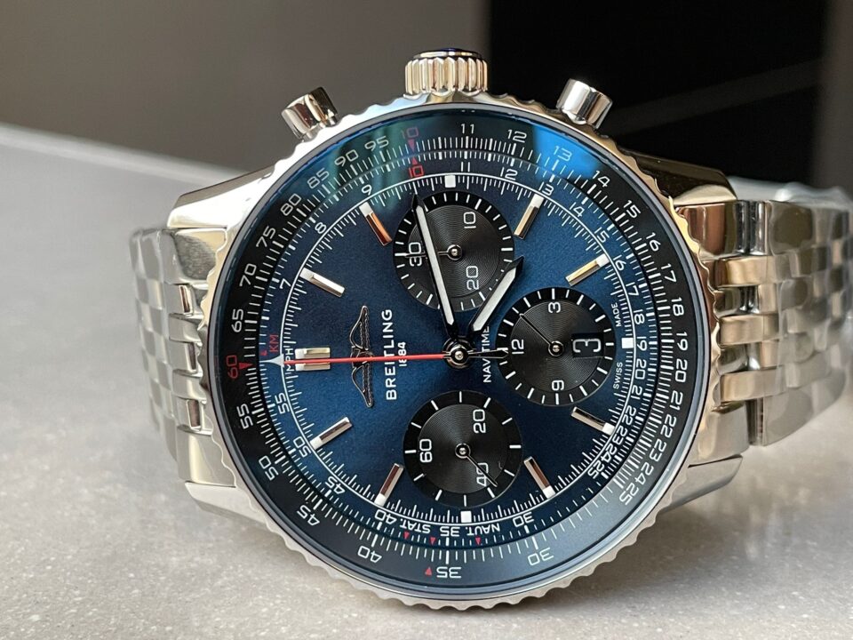 BLS Factory 1:1 Breitling Navitimer 01 Best Edition SS Edition Blue Dial A7750