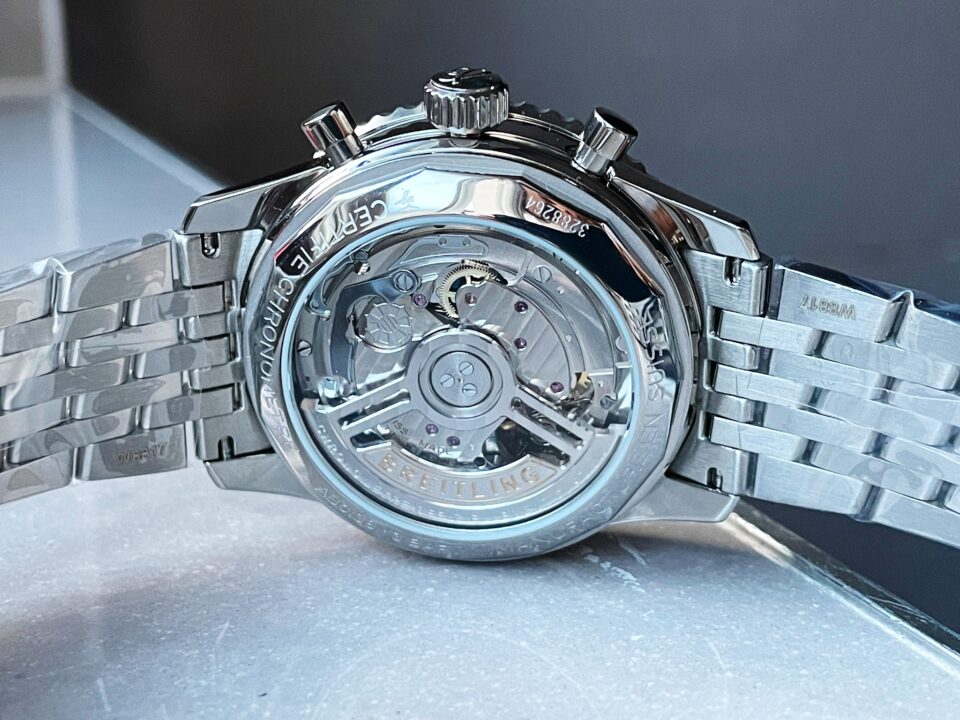 BLS Factory 1:1 Breitling Navitimer 01 Best Edition SS Salmon Dial A7750