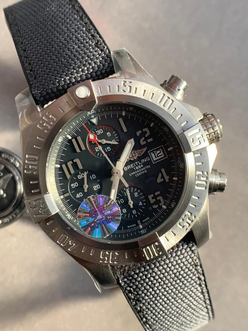 GF Factory 1:1 Breitling Avenger Bandit Titanium Best Edition Gray Dial A7750