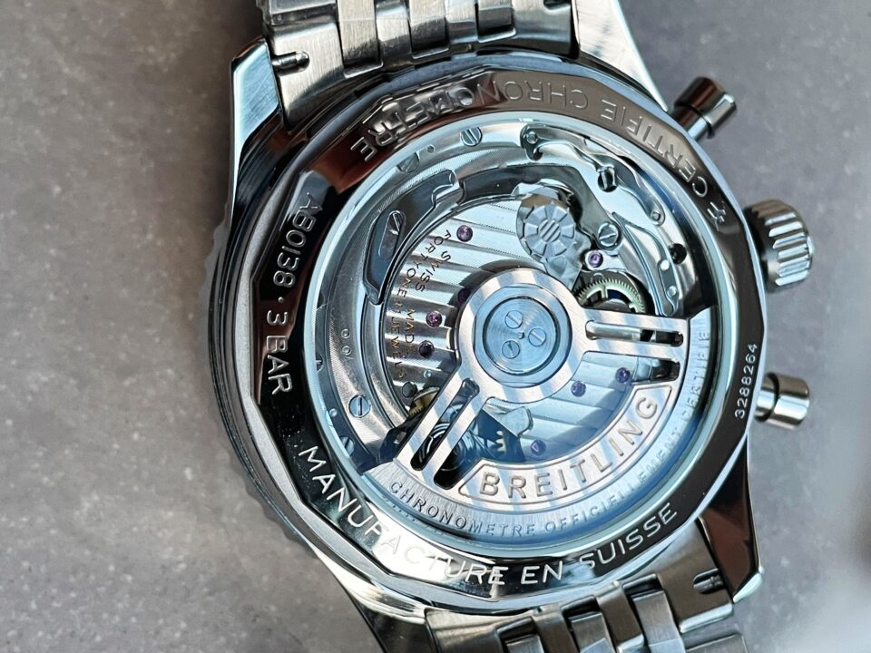 BLS Factory 1:1 Breitling Navitimer 01 Best Edition SS Salmon Dial A7750