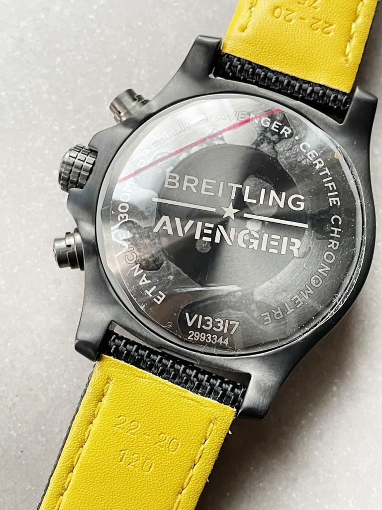 GF Factory 1:1 Breitling Avenger Bandit DLC Best Edition Black Dial A7750