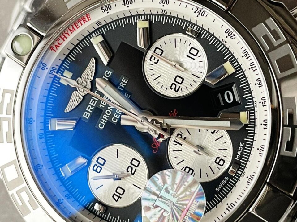 OZF Factory 1:1 Breitling Chronomat B01 44 SS Best Edition Black Dial A7750