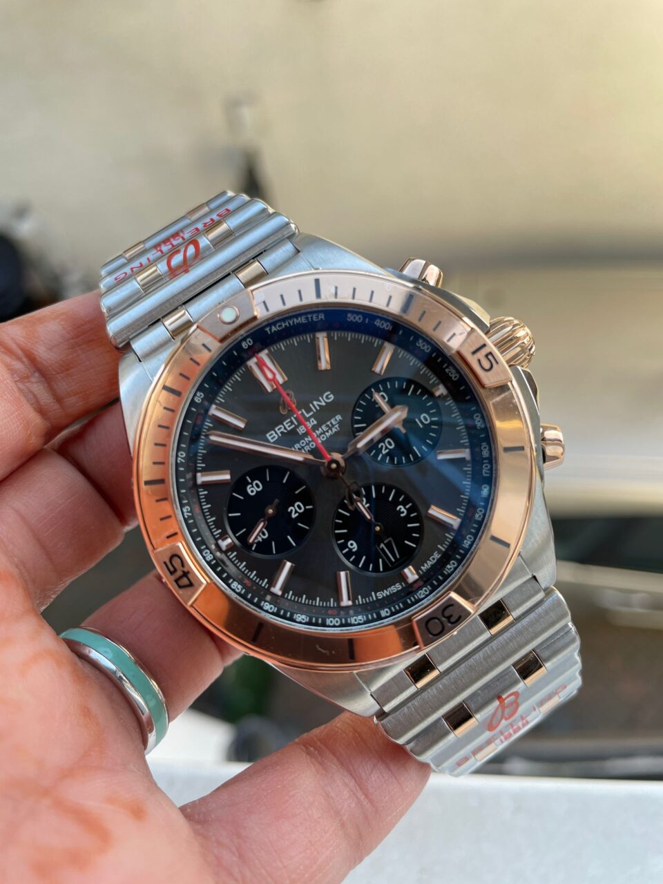 GF Factory 1:1 Breitling Chronomat Two Tone Bracelet Watches A7750