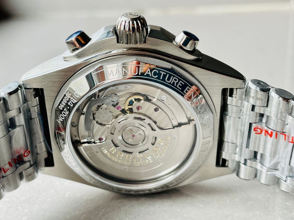 GF Factory 1:1 Breitling Chronomat SS  Copper dial Two Tone Bracelet Watches A7750