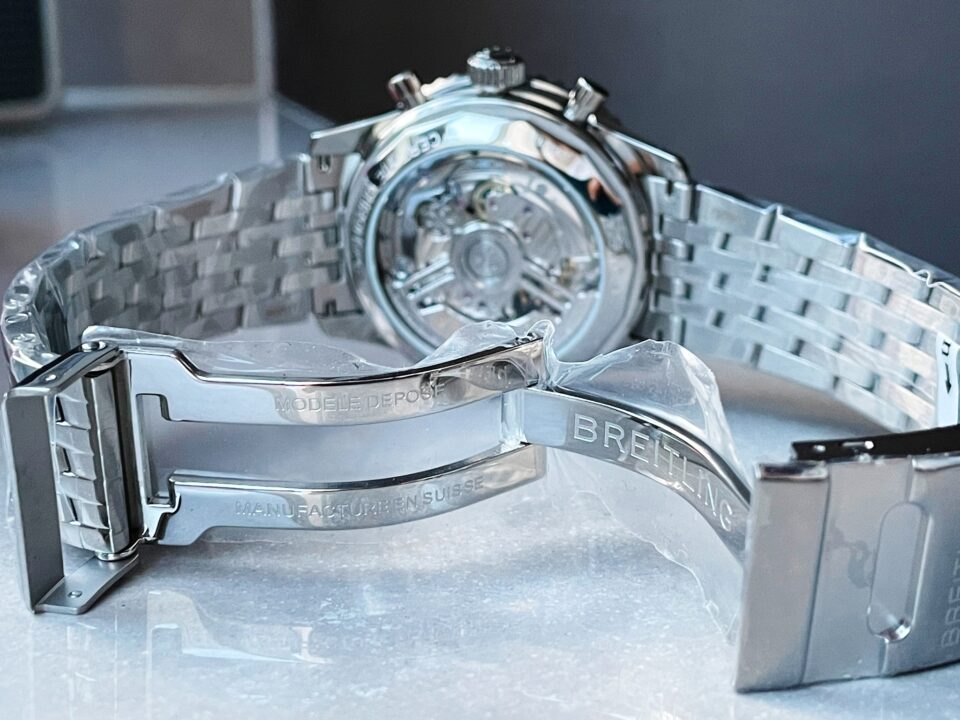 BLS Factory 1:1 Breitling Navitimer 01 Best Edition SS Salmon Dial A7750