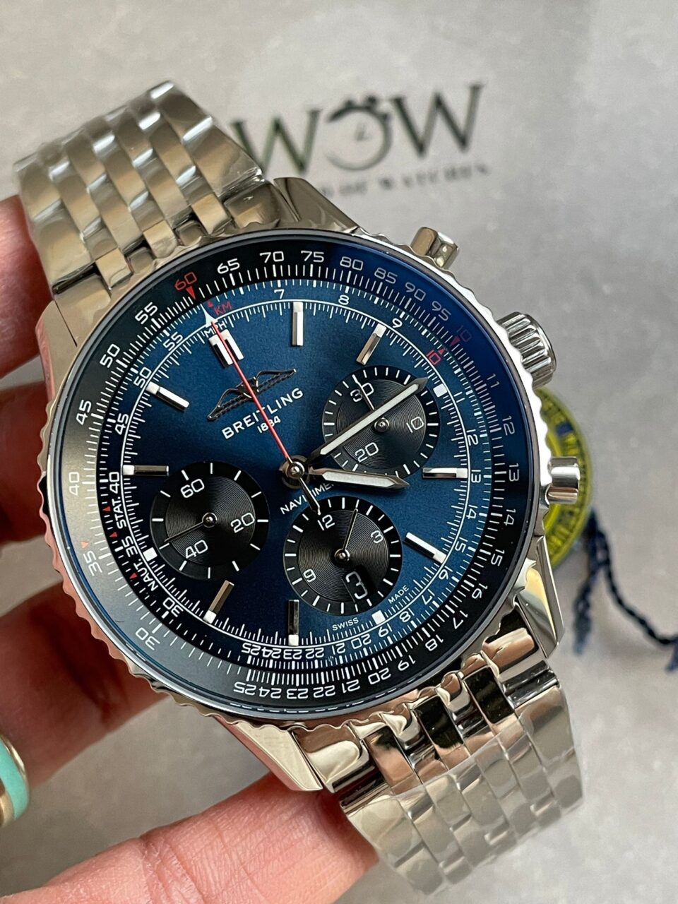 BLS Factory 1:1 Breitling Navitimer 01 Best Edition SS Edition Blue Dial A7750