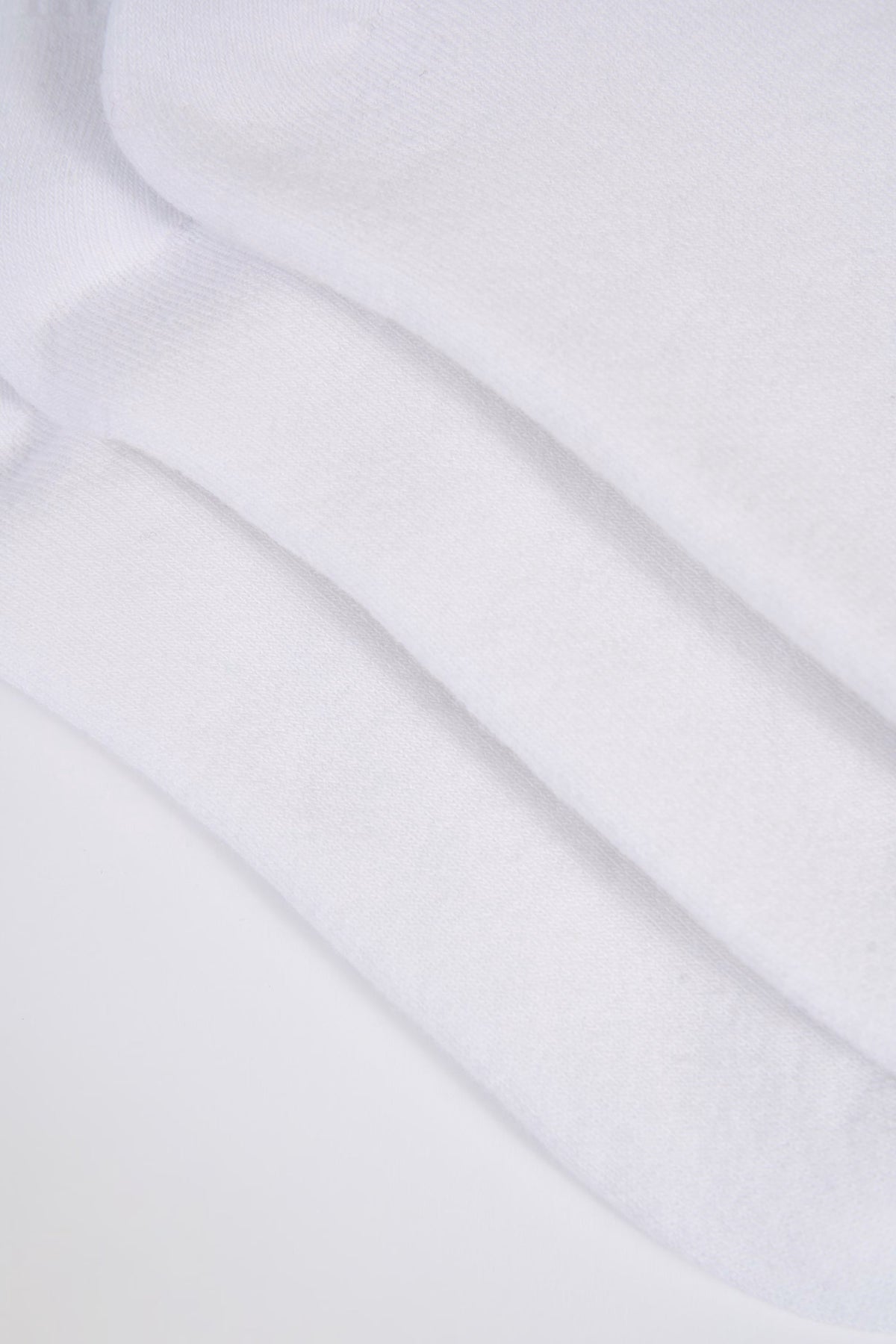 Ribbed Crew Sock Bundle in White