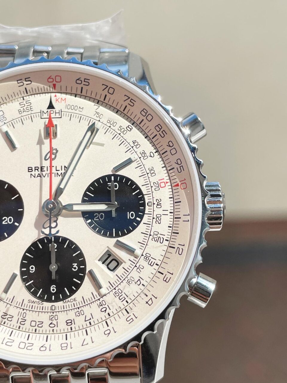 GF Factory 1:1 Breitling Navitimer 01 SS Best Edition White Dial A7750