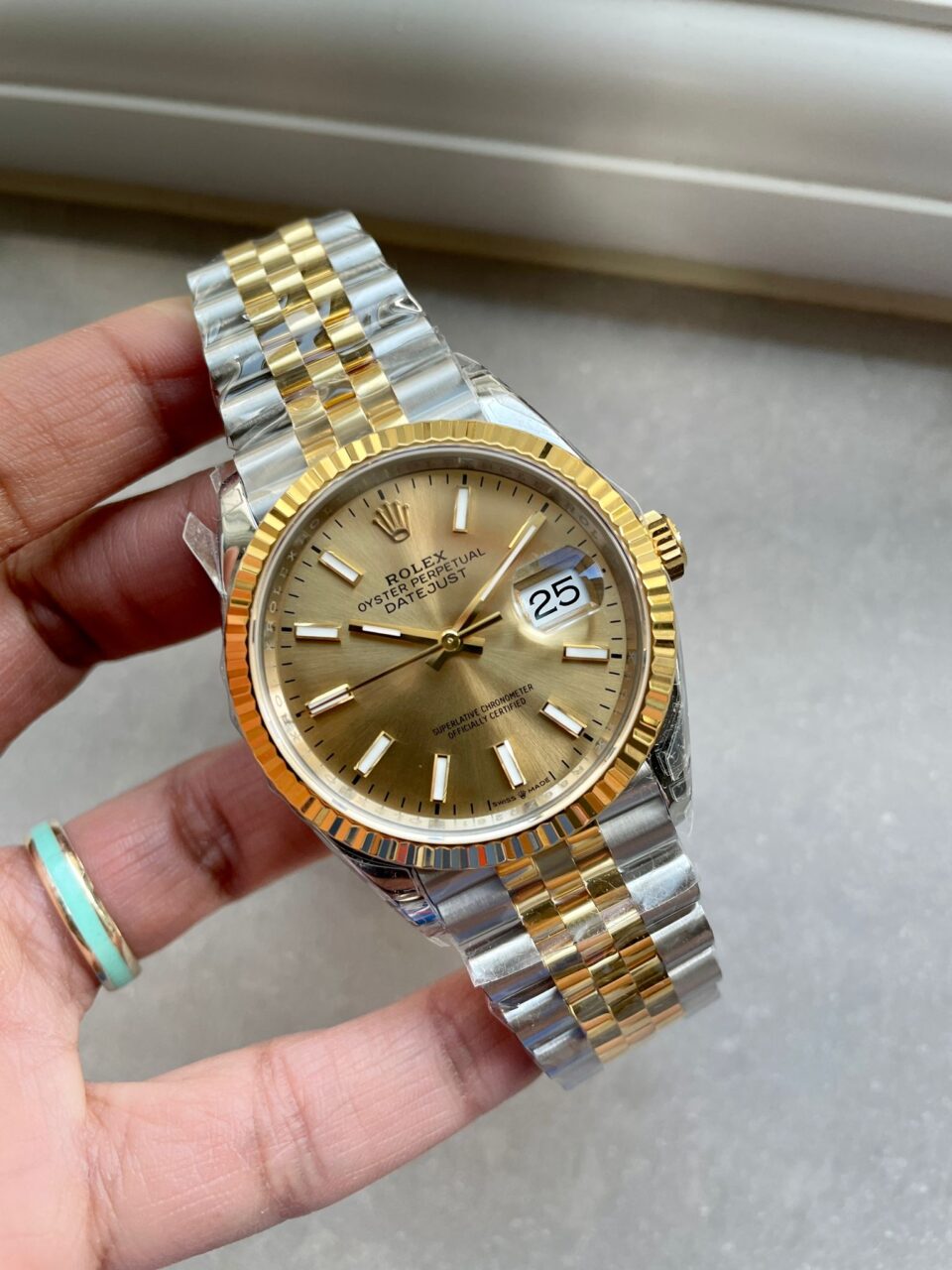VSF Factory 1:1 Best Rolex DateJust 36 SS 126233 Edition 904L Steel YG Stick Dial VS3235