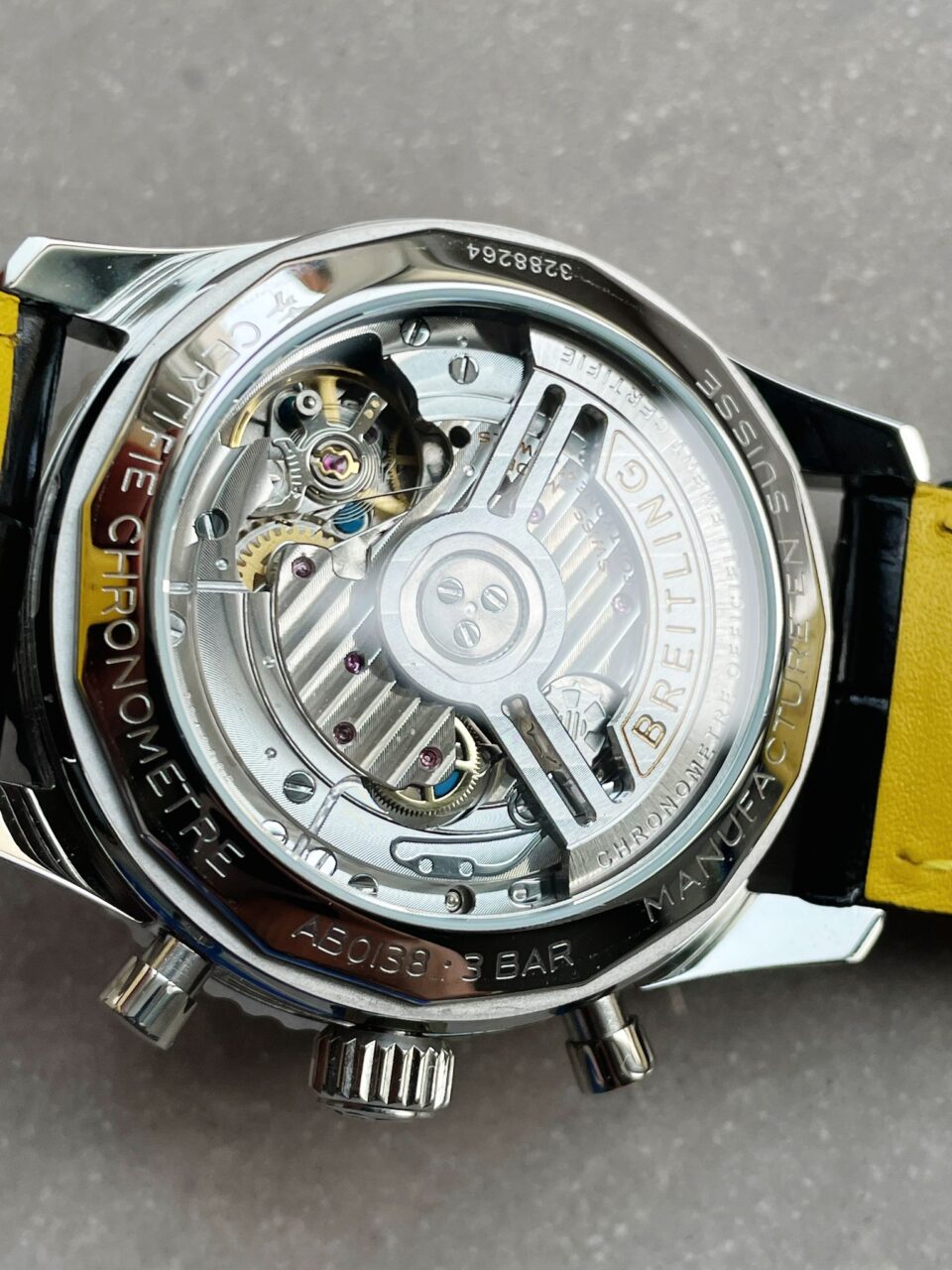 BLS Factory 1:1 Breitling Navitimer 01 Best Edition SS salmon Dial A7750