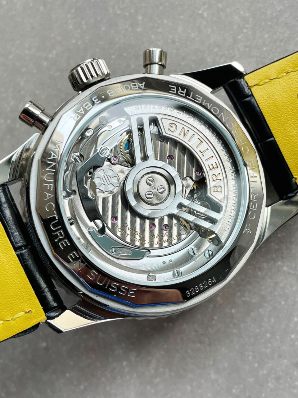 BLS Factory 1:1 Breitling Navitimer 01 Best Edition SS salmon Dial A7750