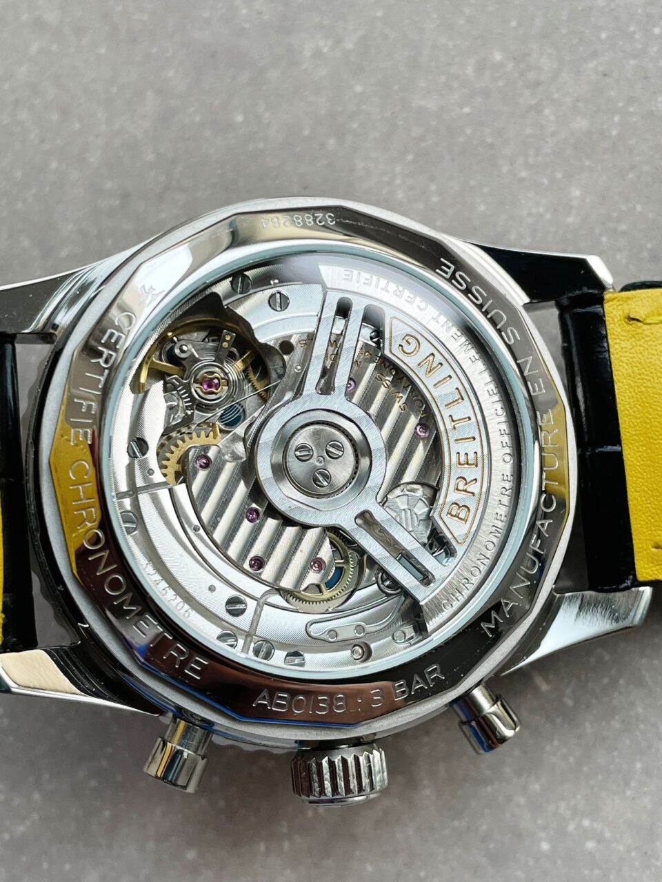 BLS Factory 1:1 Breitling Navitimer 01 Best Edition SS salmon Dial A7750