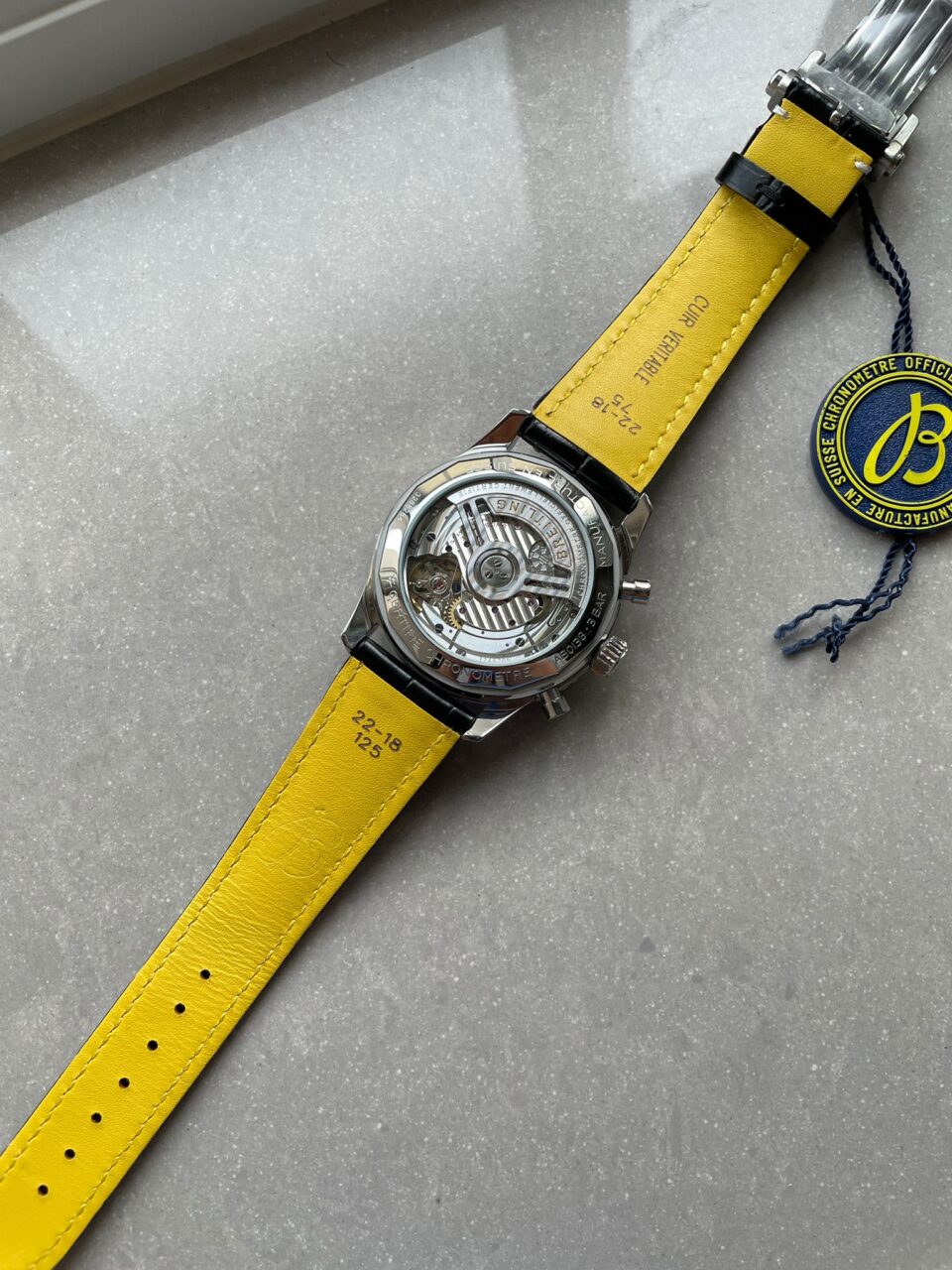 BLS Factory 1:1 Breitling Navitimer 01 Best Edition SS salmon Dial A7750