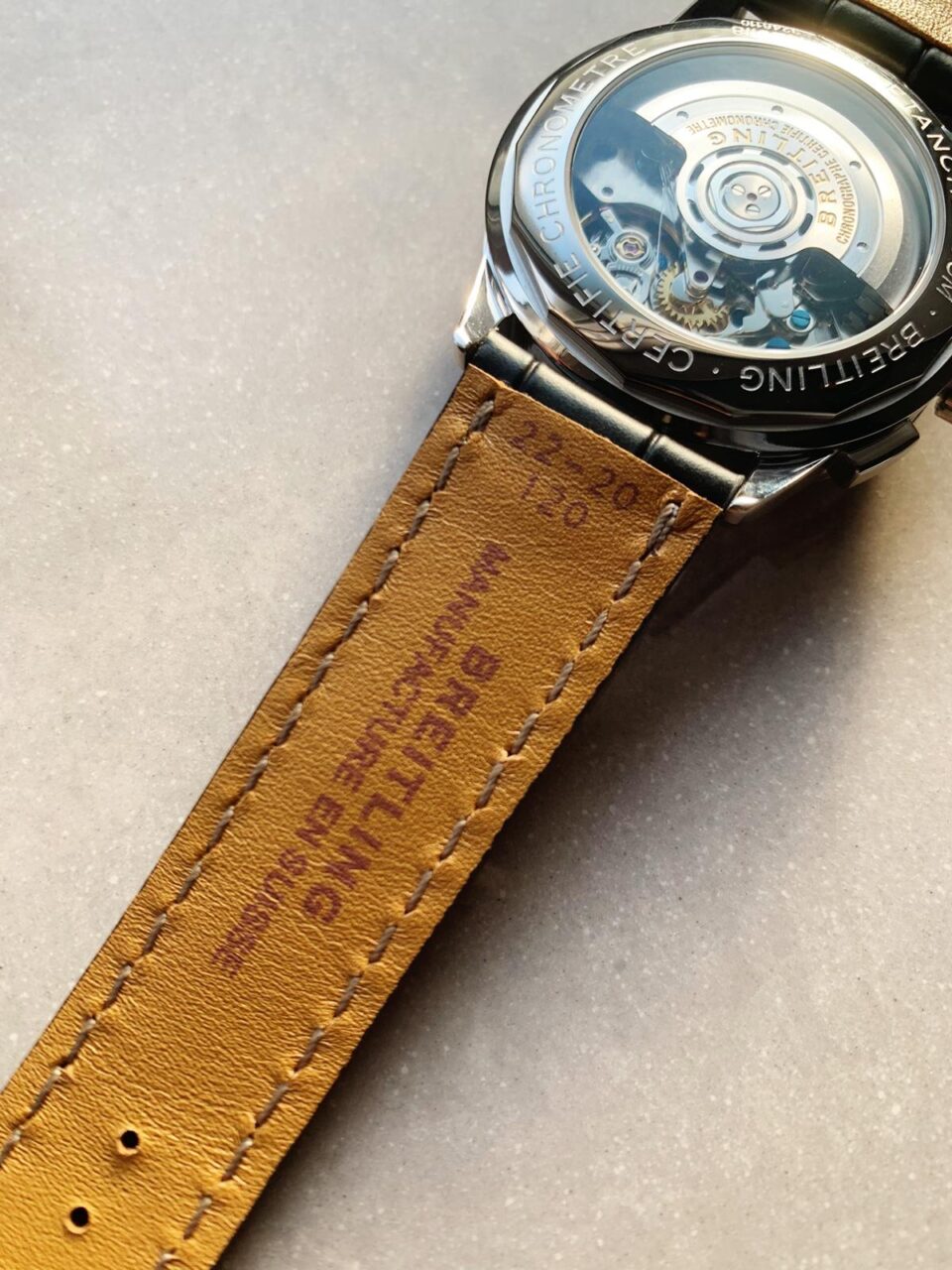 GF Factory 1:1 Breitling Premier B01 Chrono SS 42mm Best Edition Brown textured Dial A7750
