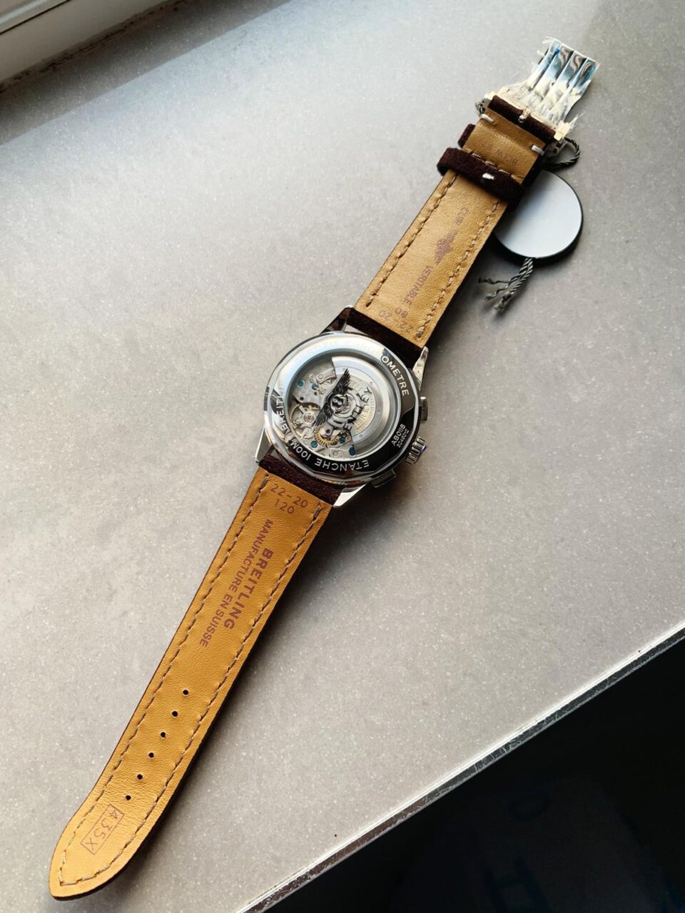 GF Factory 1:1 Breitling Premier B01 Chrono SS 42mm Best Edition Brown textured Dial A7750