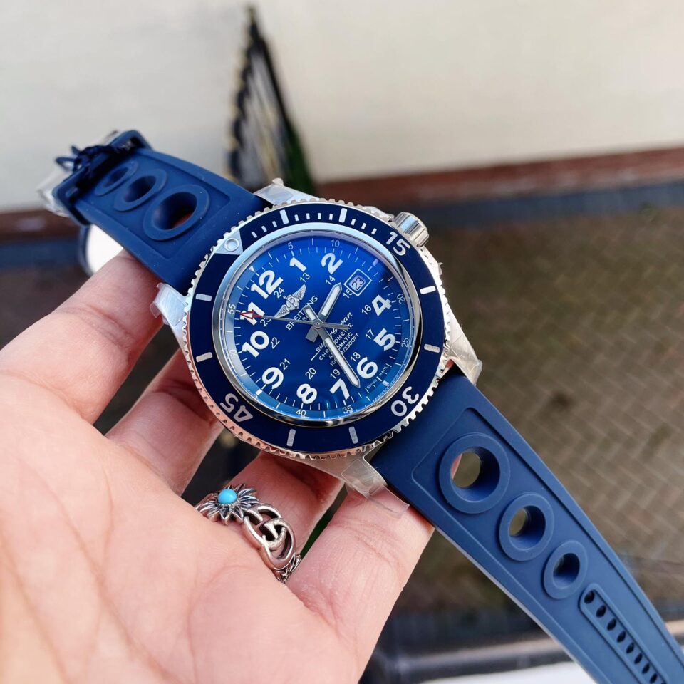 GF Factory 1:1 Breitling SuperOcean II 44mm Best Edition Blue Dial A2824