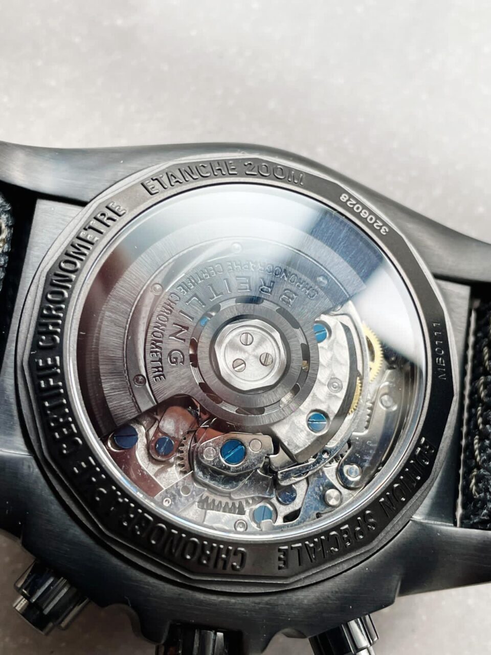 GF Factory 1:1 Breitling Chronomat 44mm Blacksteel Special Edition Black Dial A7750