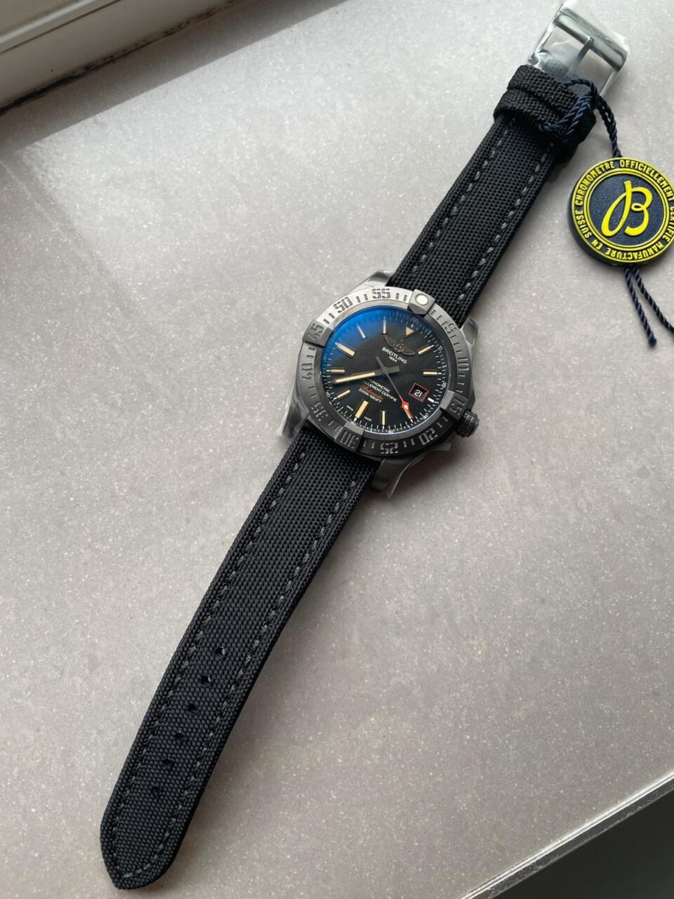 GF Factory 1:1 Breitling AVENGER BLACKBIRD 44MM DLC BEST EDITION TITANIUM CASE BLACK DIAL A2824 V4