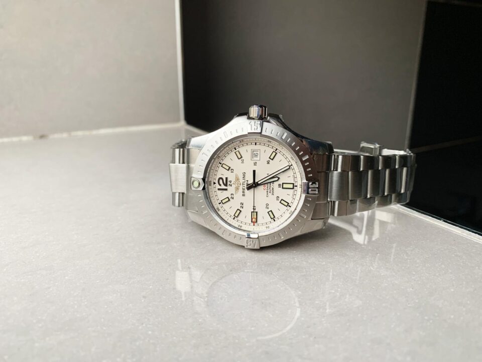 GF Factory 1:1 Breitling Colt Automatic 44mm SS Best Edition White Textured Dial A2824