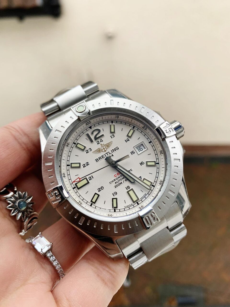 GF Factory 1:1 Breitling Colt Automatic 44mm SS Best Edition White Textured Dial A2824
