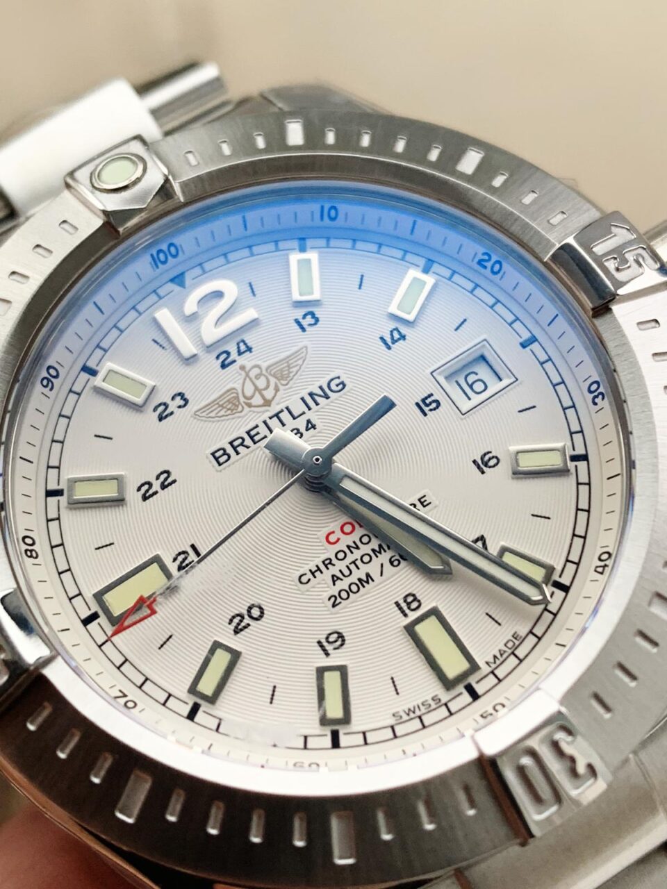 GF Factory 1:1 Breitling Colt Automatic 44mm SS Best Edition White Textured Dial A2824
