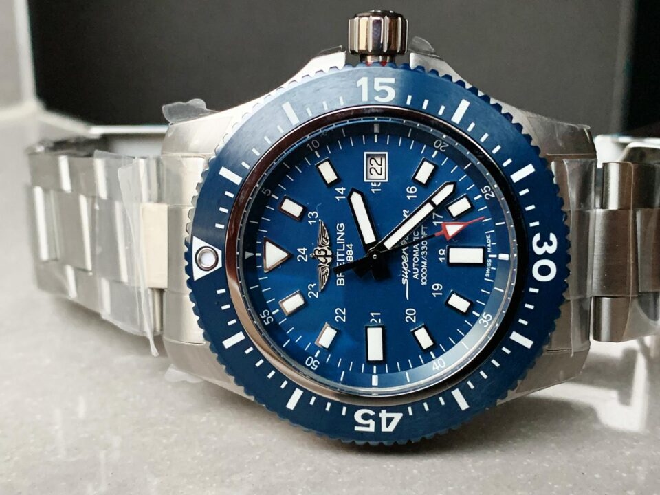 GF Factory 1:1 Breitling Superocean 44mm Special Best Edition Blue Dial A2824