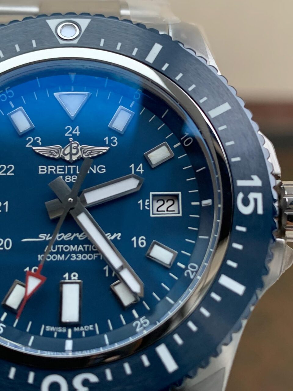 GF Factory 1:1 Breitling Superocean 44mm Special Best Edition Blue Dial A2824