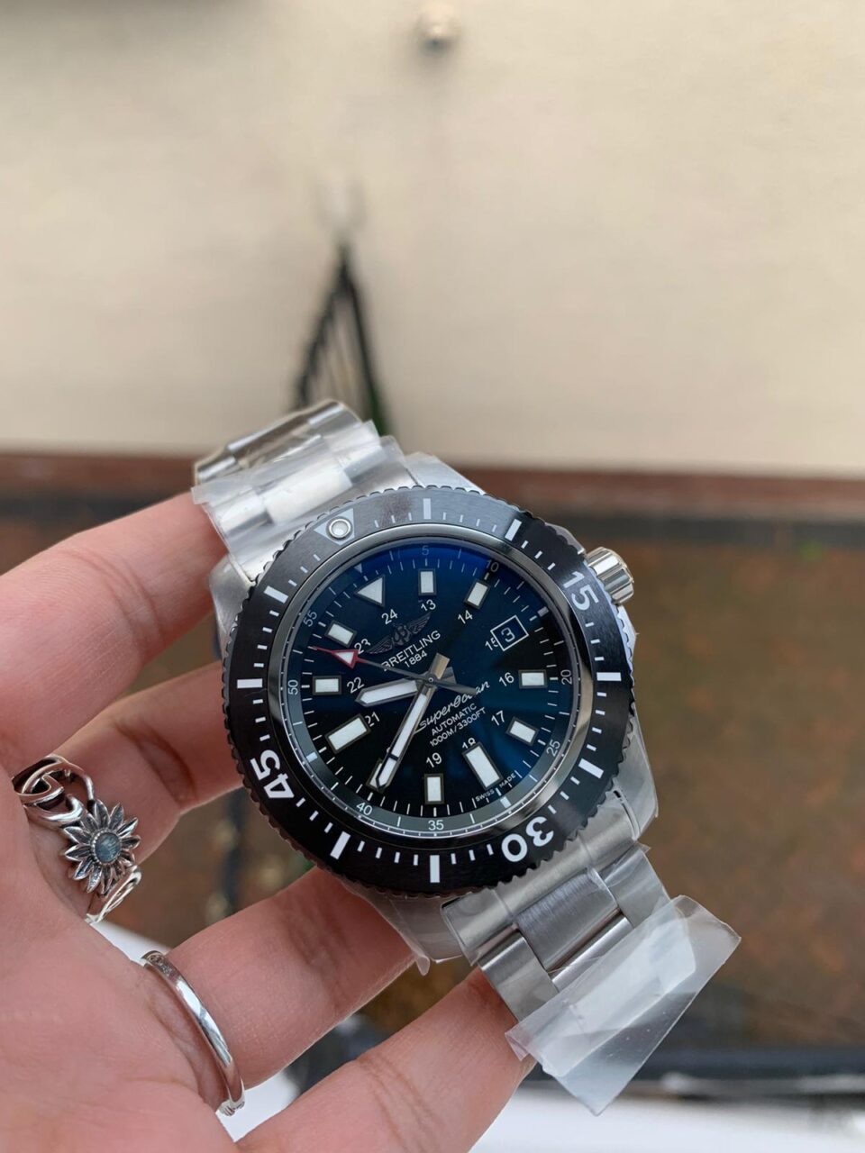 GF Factory 1:1 Breitling Superocean 44mm Special SS Best Edition Black Dial A2824