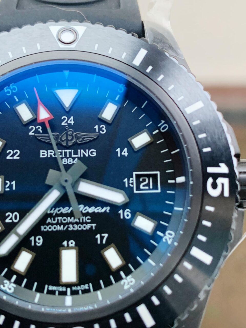GF Factory 1:1 Breitling Superocean 44mm Special PVD Best Edition Black Dial