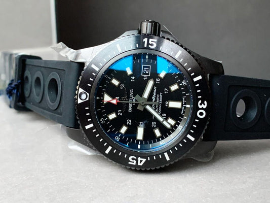 GF Factory 1:1 Breitling Superocean 44mm Special PVD Best Edition Black Dial
