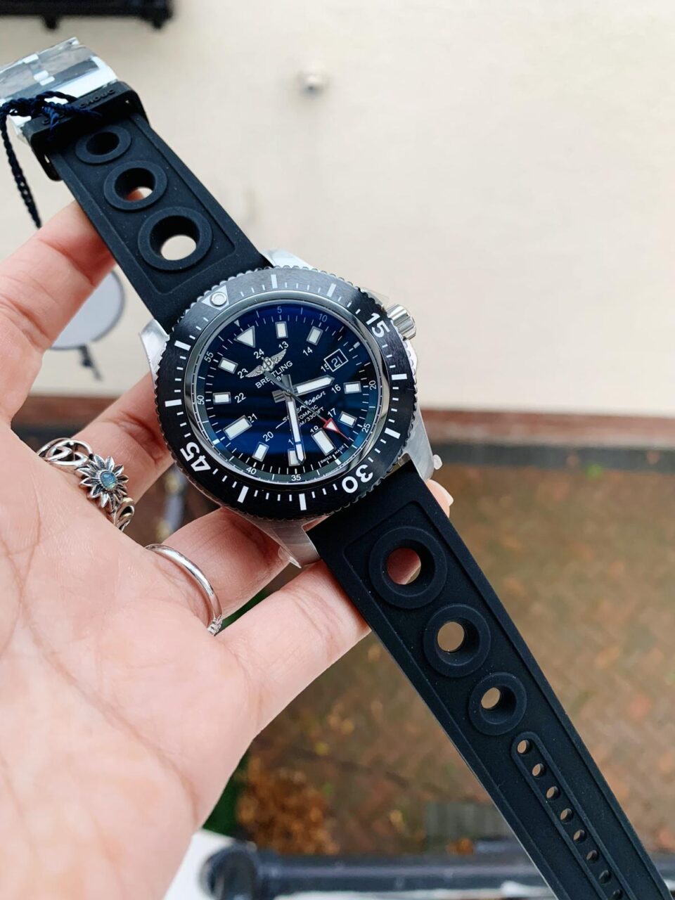 GF Factory 1:1 Breitling Superocean 44mm Special SS Best Edition Black Dial A2824