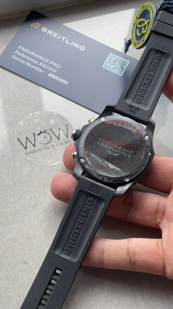 OGF Factory 1:1 Breitling Endurance pro 44mm Army black dial black Rubber Strap quartz movement
