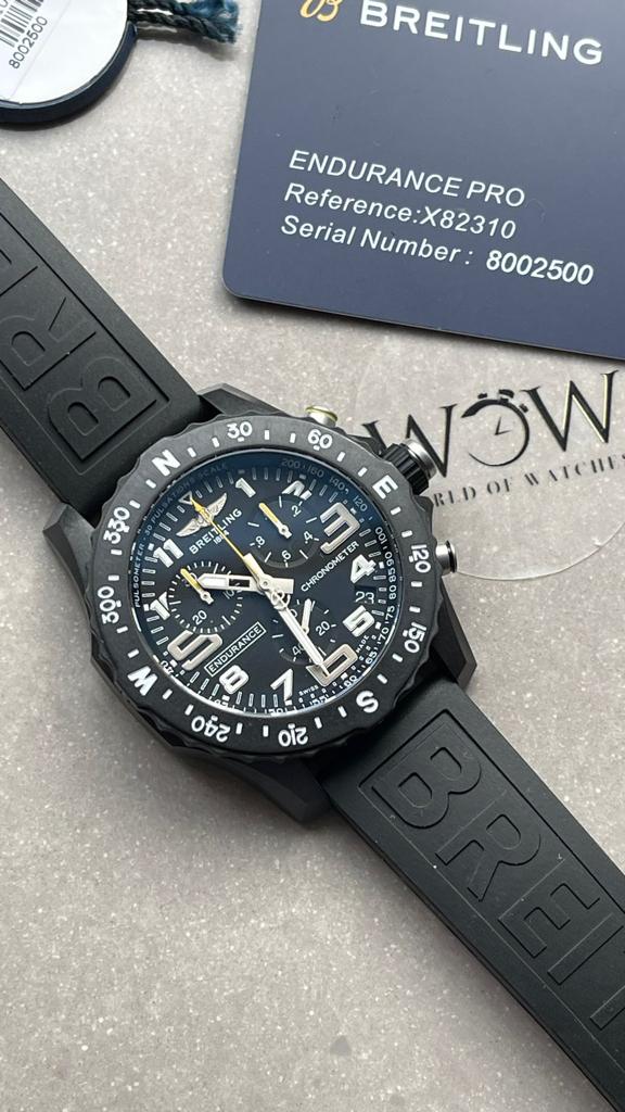 OGF Factory 1:1 Breitling Endurance pro 44mm Army black dial black Rubber Strap quartz movement