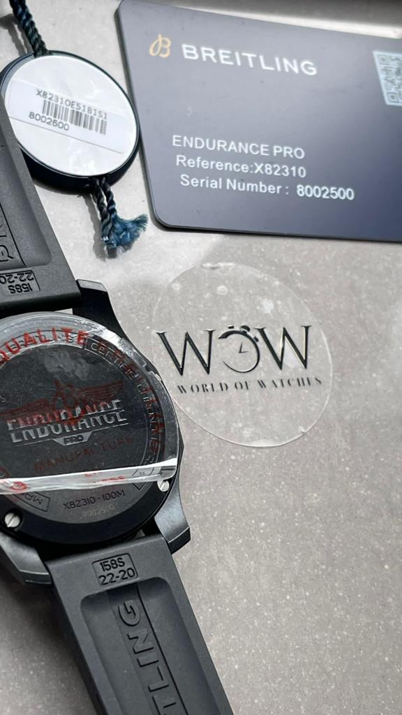 OGF Factory 1:1 Breitling Endurance pro 44mm Army black dial black Rubber Strap quartz movement